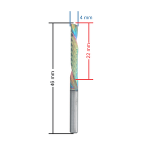 Fresa 4x22 mm 1 corte 2490 medidas
